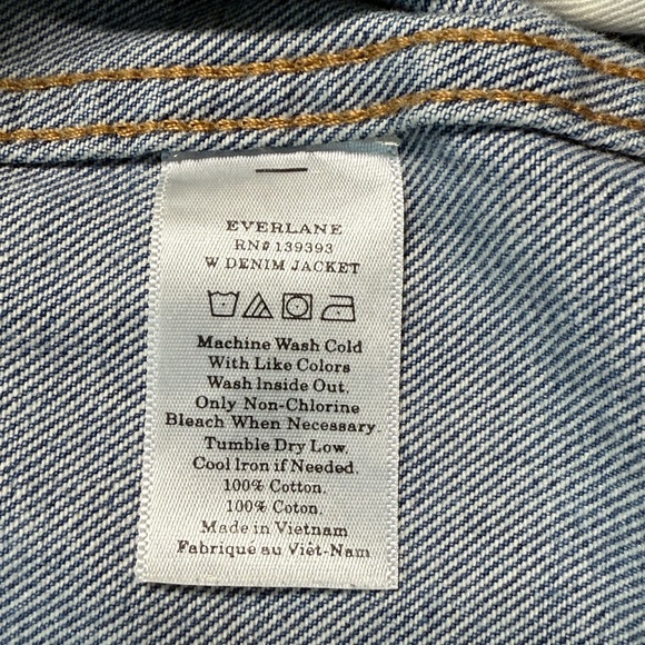 EVERLANE Denim Jacket Size XS - Picture 11 of 13